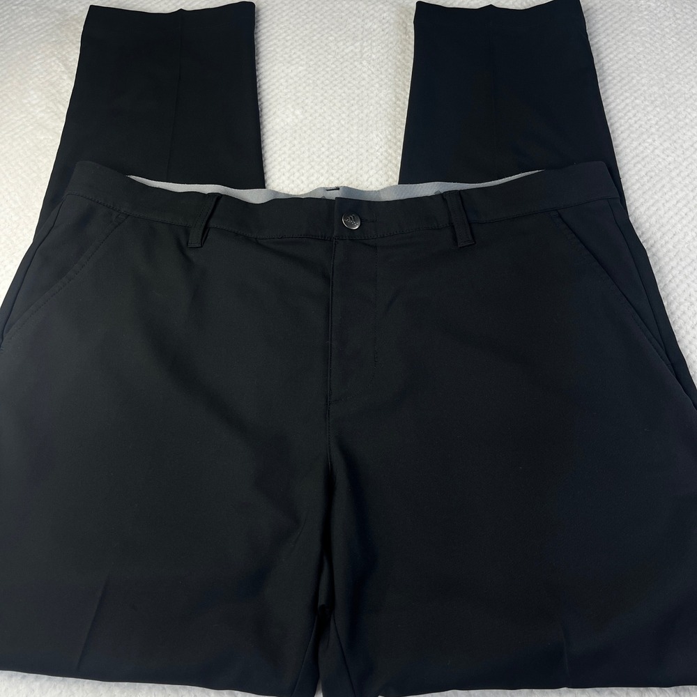 Adidas Mens Ultimate365 Golf Pants Black 36x32 Stretch Performance Trousers - Picture 2 of 9